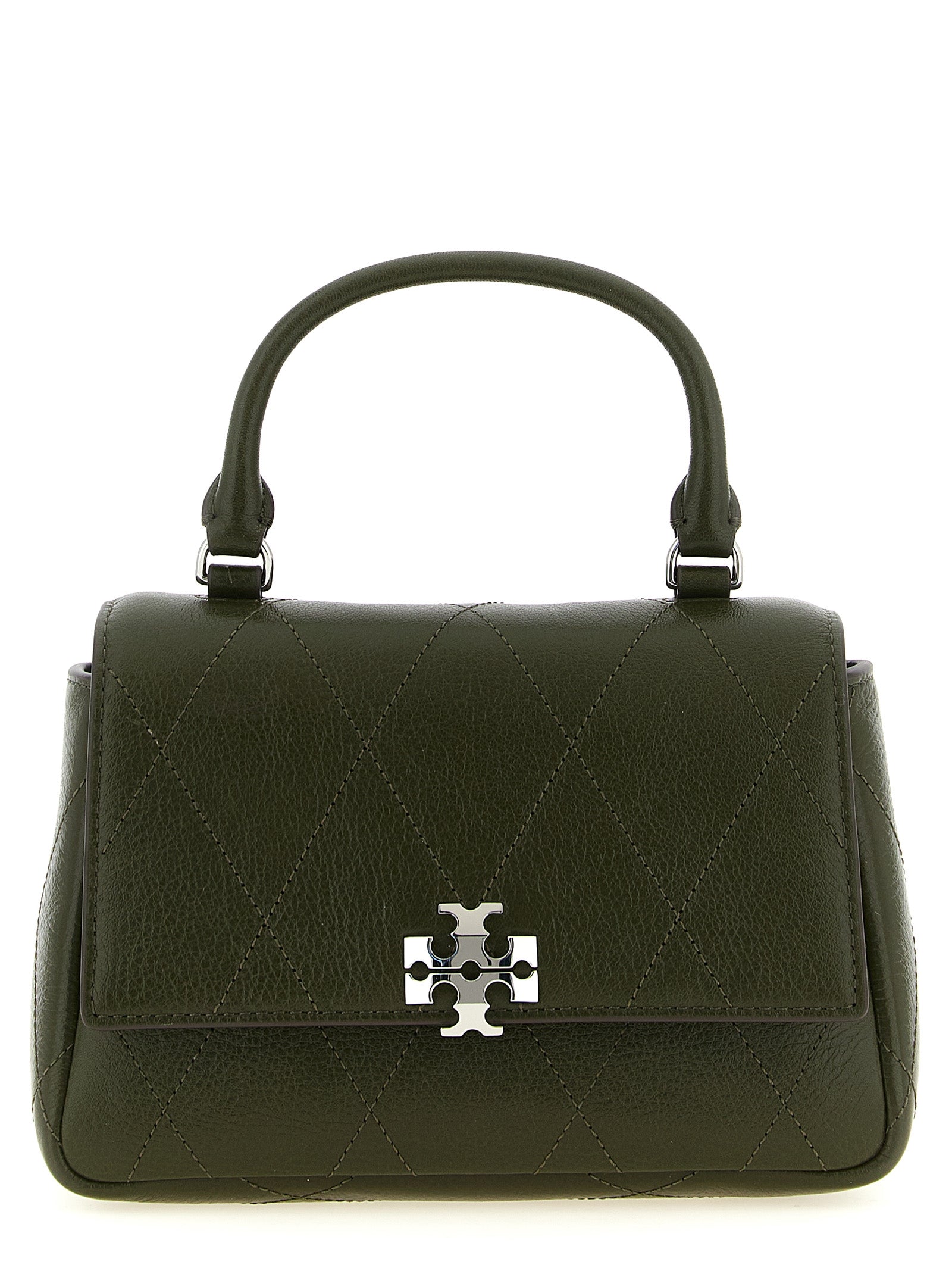 Tory Burch Green Leather Mini Handbag