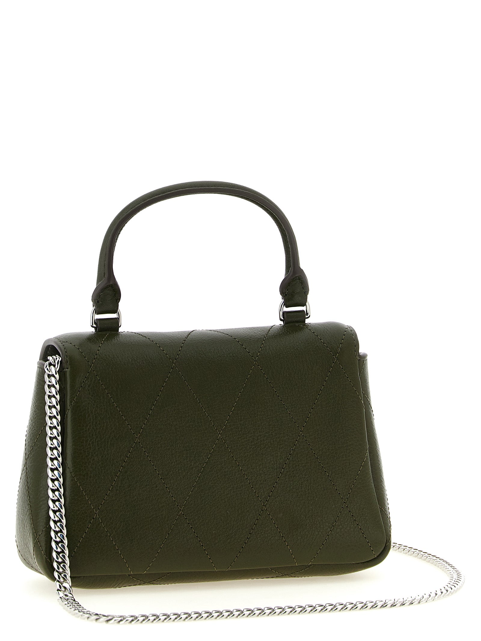 Tory Burch Green Leather Mini Handbag