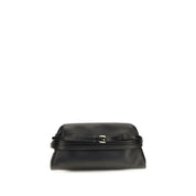 Moschino Black Goatskin Shoulder Bag