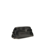 Moschino Black Goatskin Shoulder Bag