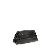 Moschino Black Goatskin Shoulder Bag
