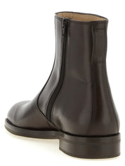 Lemaire Brown Lamb Leather Ankle Boots