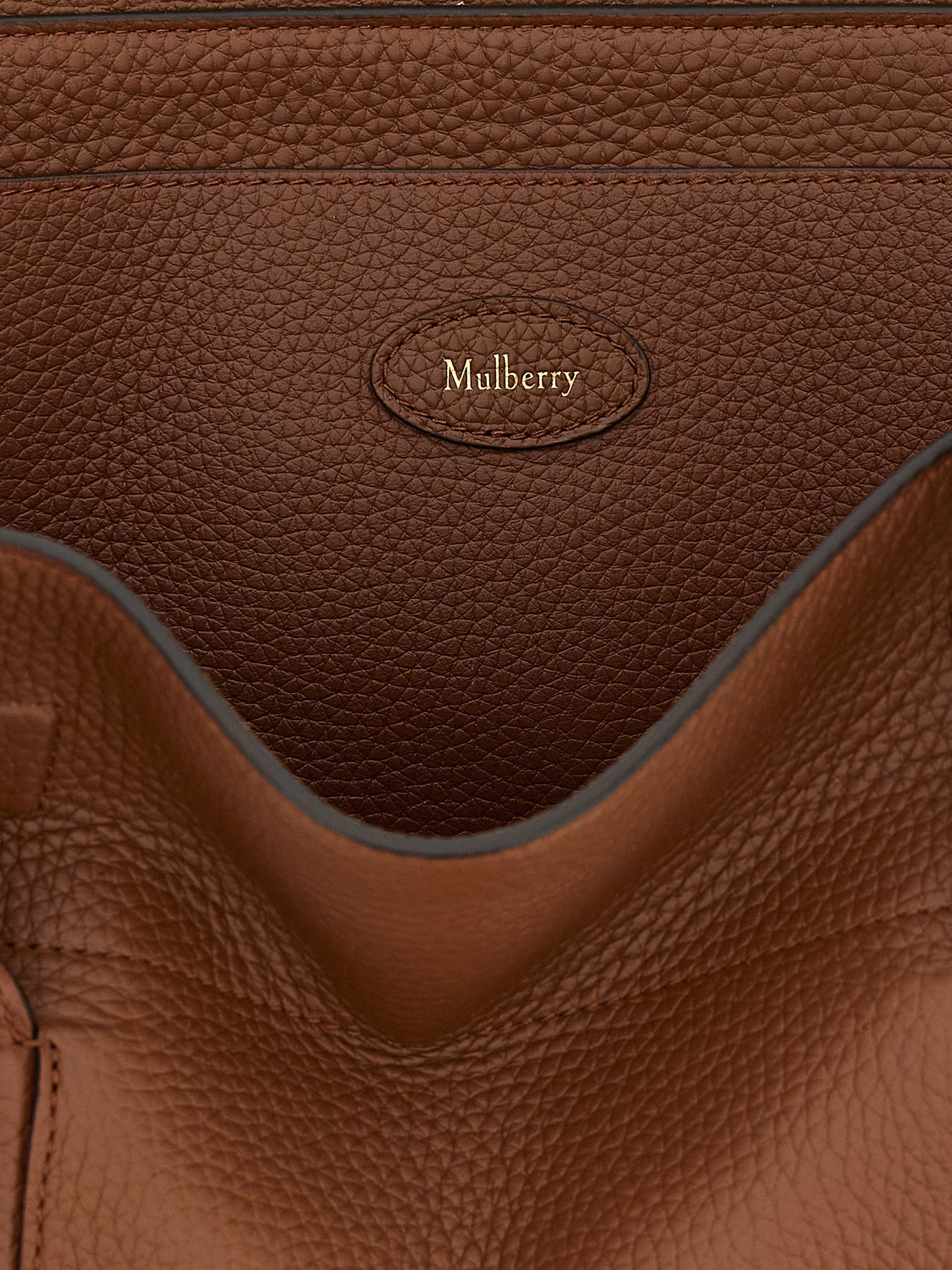 Mulberry Brown Calfskin Shoulder Bag
