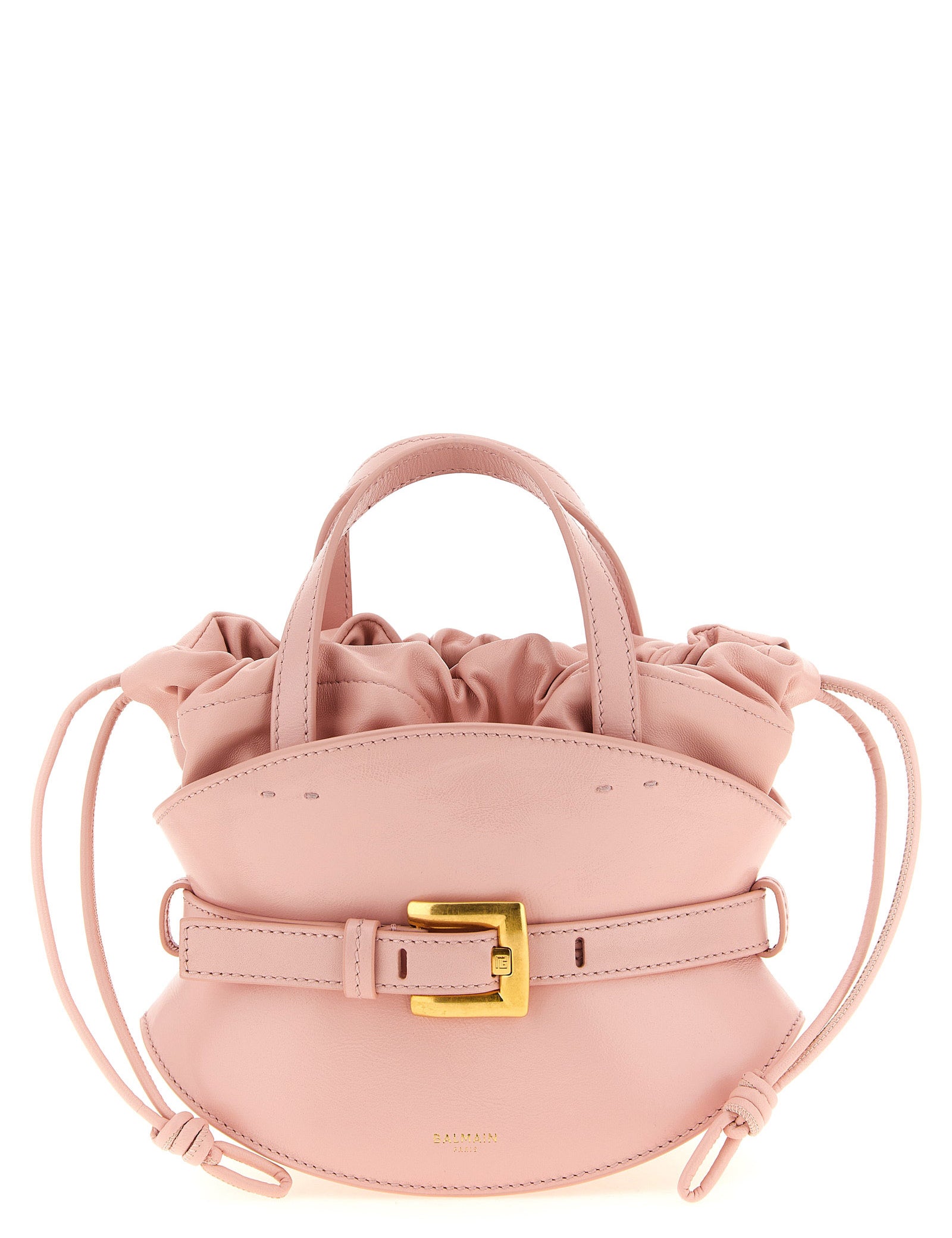 Balmain Pink Calfskin Mini Handbag