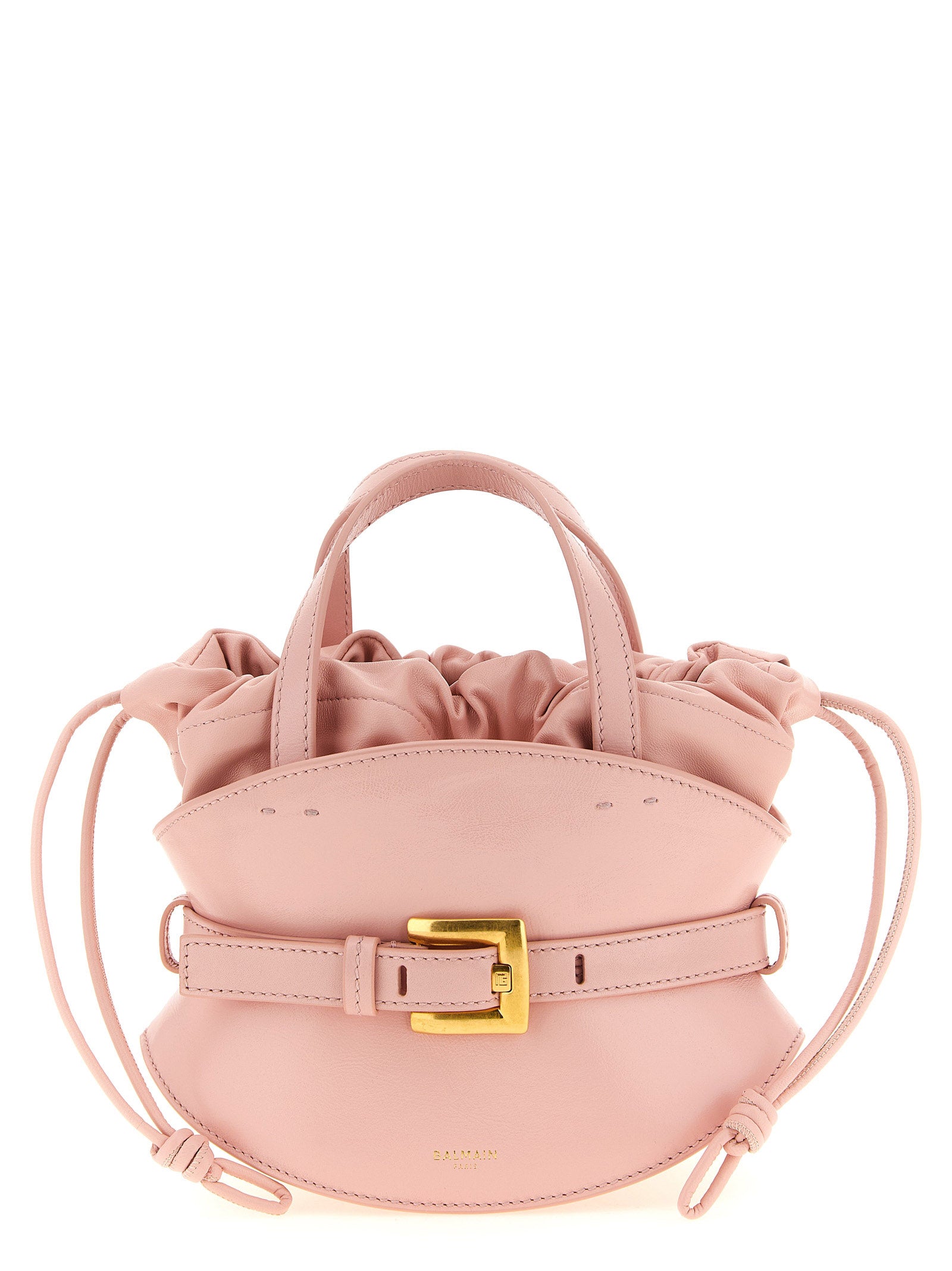 Balmain Pink Calfskin Mini Handbag