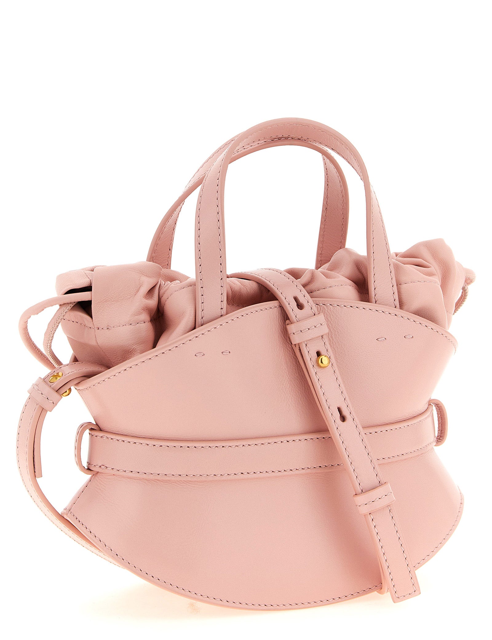 Balmain Pink Calfskin Mini Handbag