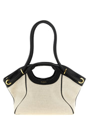 Balmain White/Black Cotton Tote Bag