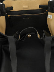 Tory Burch Black Leather Tote Bag