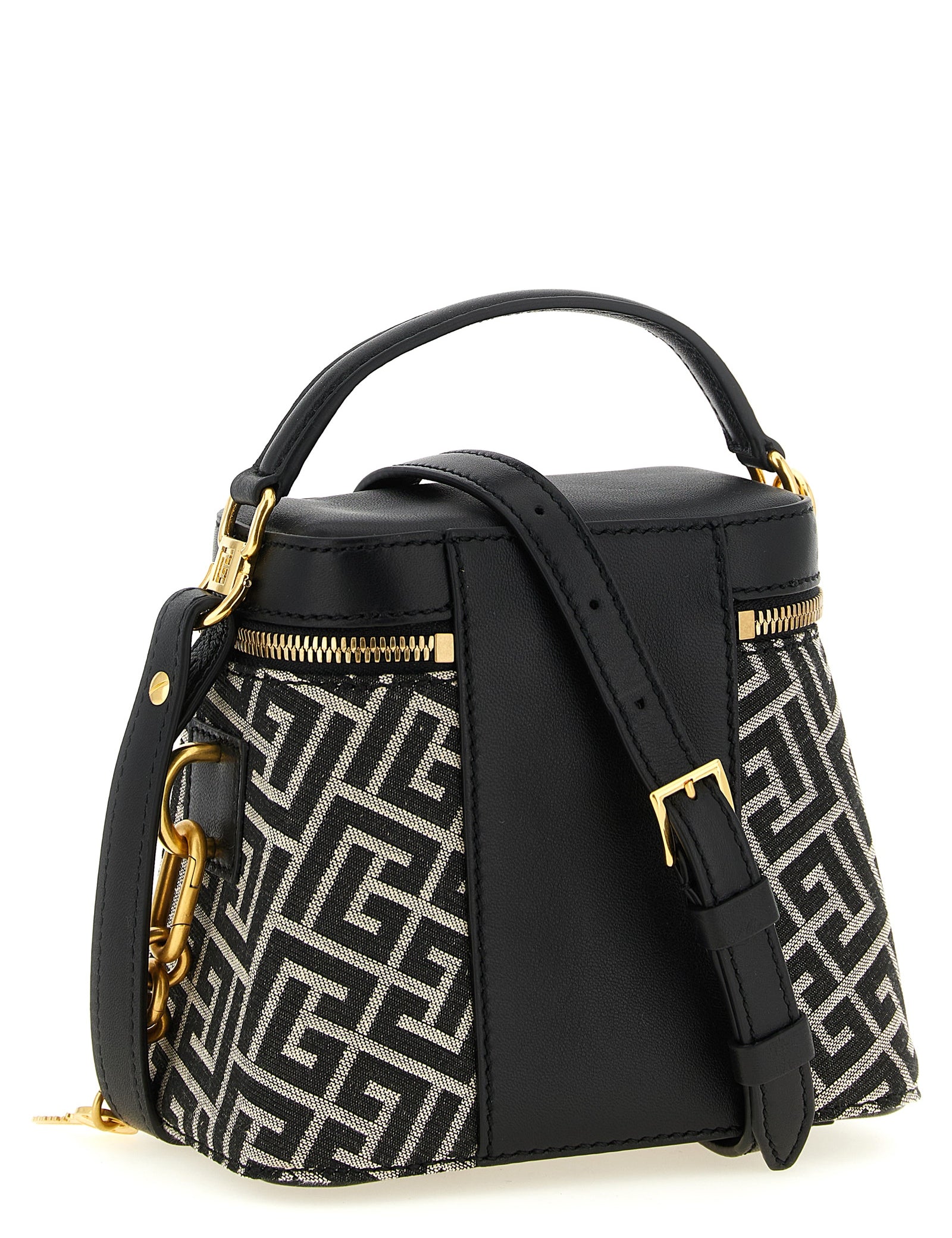 Black Polyester Handbag