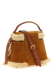 Balmain Brown Calfskin Handbags