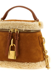 Balmain Brown Calfskin Handbags