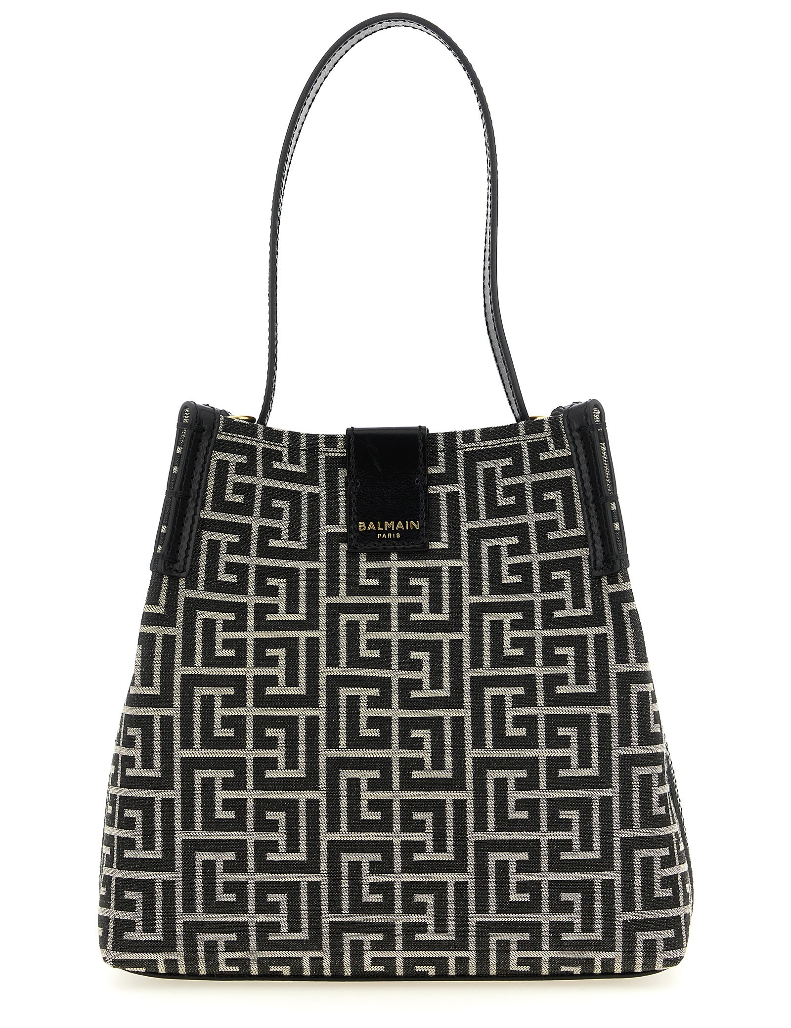 Black Cotton Shoulder Bag