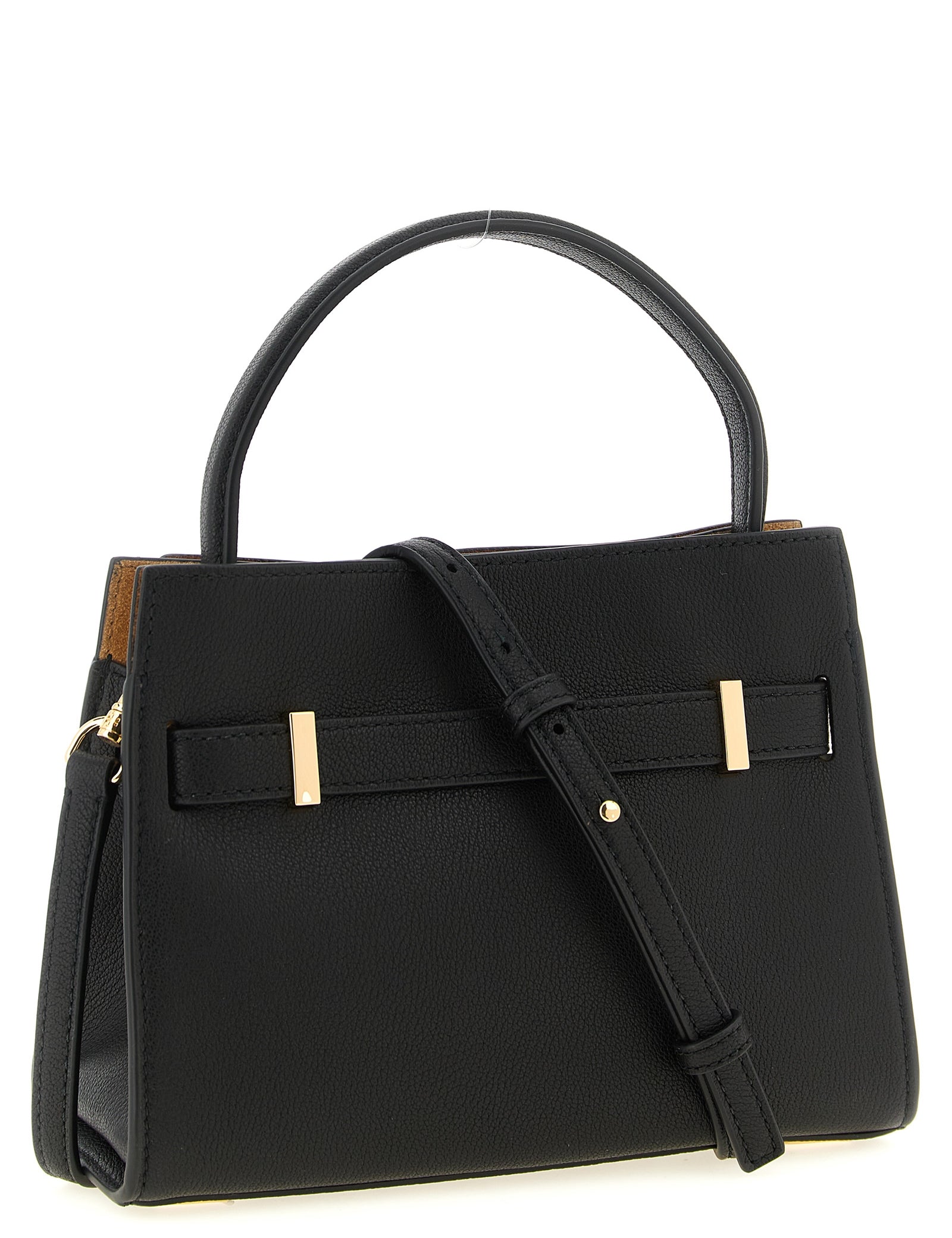 Tory Burch Black Lambskin Crossbody Bag