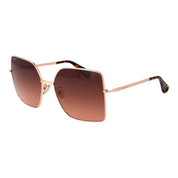 Max Mara Rose Gold Metal Sunglasses with Pink Gradient Lenses