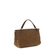 Zanellato Brown Suede Shoulder Bag