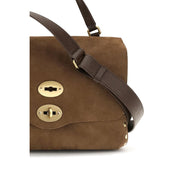 Zanellato Brown Suede Shoulder Bag