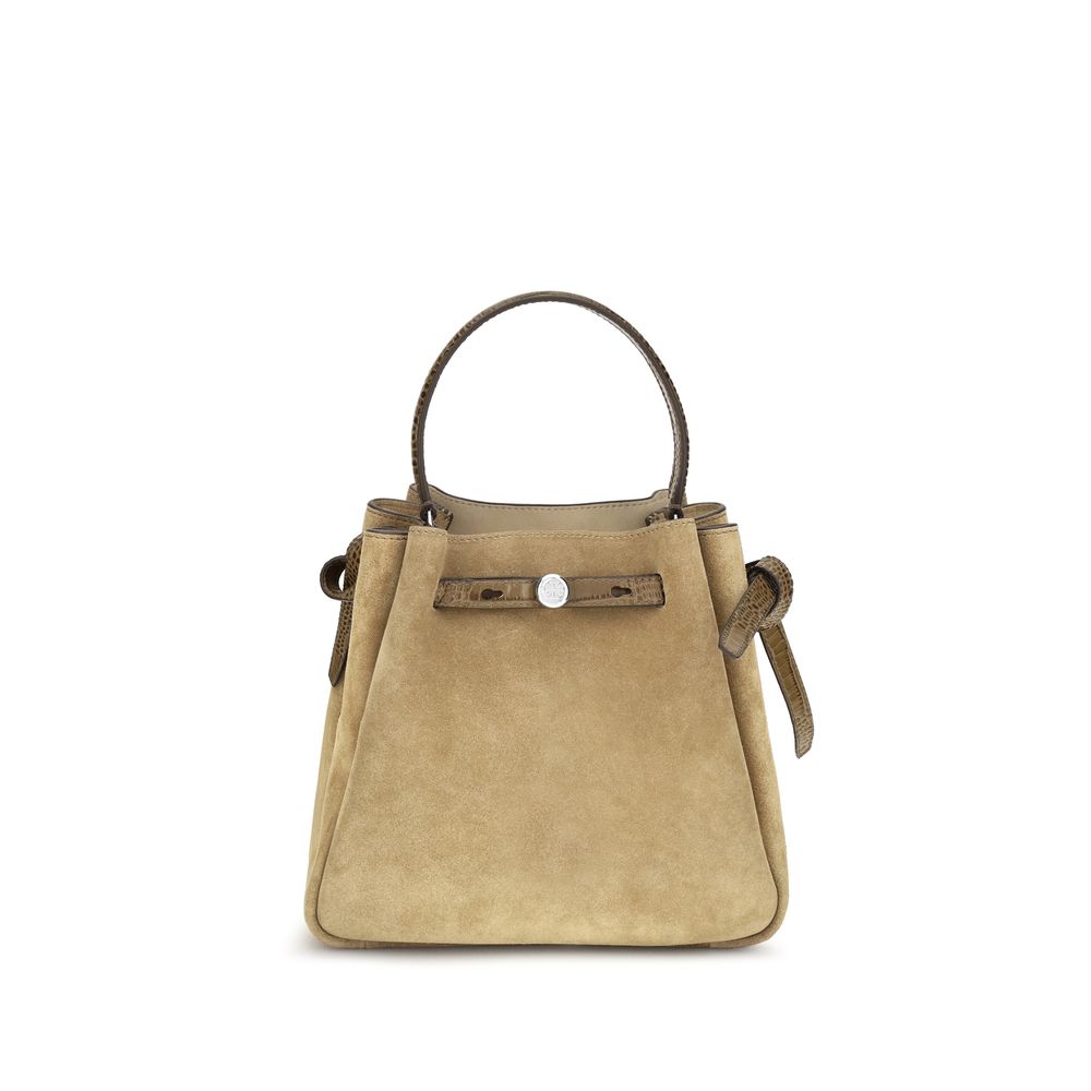 Tory Burch Beige Suede Bucket Bag