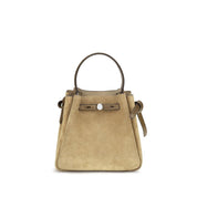 Tory Burch Beige Suede Bucket Bag