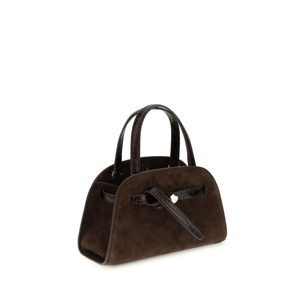 Tory Burch Brown Suede Shoulder Bag