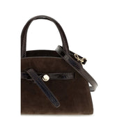 Tory Burch Brown Suede Shoulder Bag