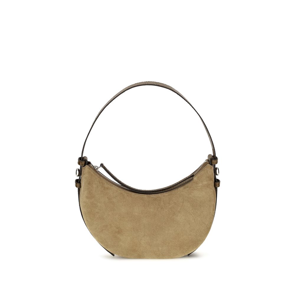 Tory Burch Beige Suede Shoulder Bag