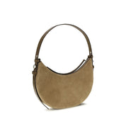 Tory Burch Beige Suede Shoulder Bag