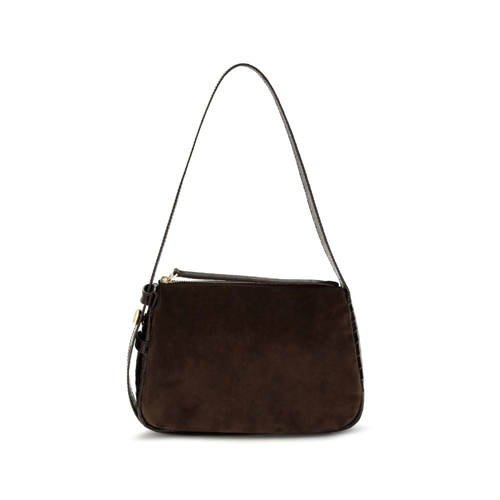 Tory Burch Brown Suede Shoulder Bag