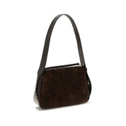 Tory Burch Brown Suede Shoulder Bag