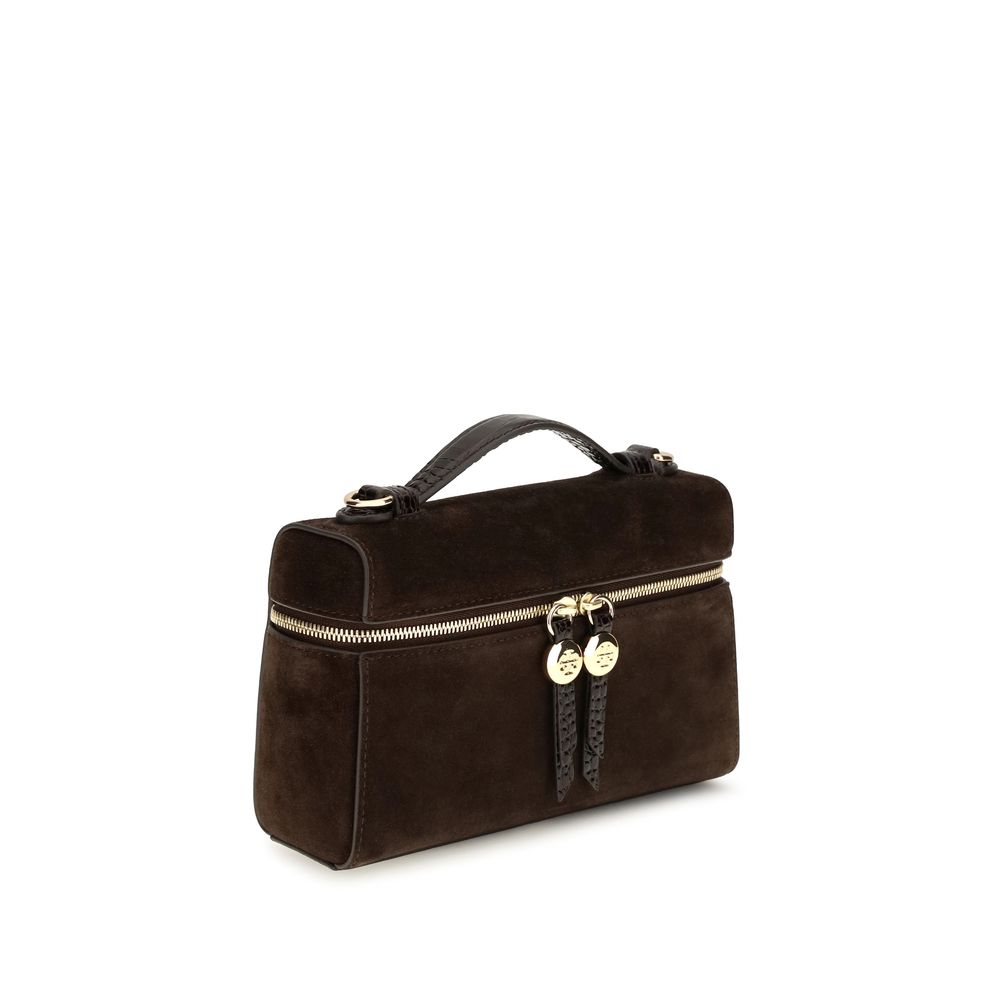 Tory Burch Brown Suede Shoulder Bag