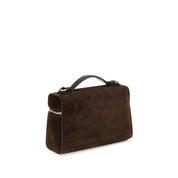 Tory Burch Brown Suede Shoulder Bag