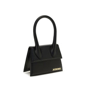 Jacquemus Black Calf Leather Top Handle Bag