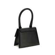 Jacquemus Black Calf Leather Top Handle Bag