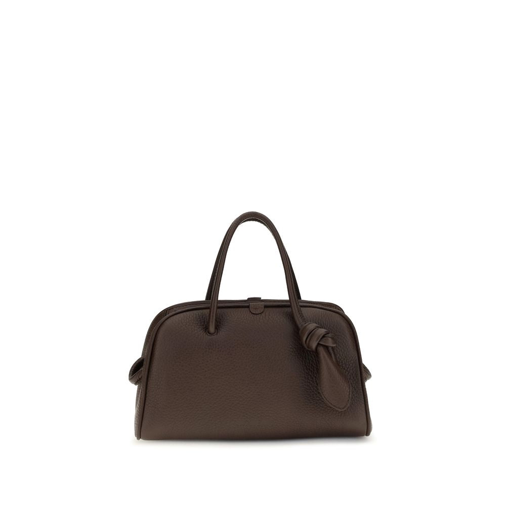 Jacquemus Brown Calf Leather Top Handle Bag