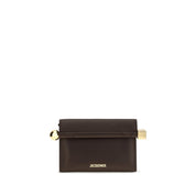 Jacquemus Brown Lambskin Clutch Bag