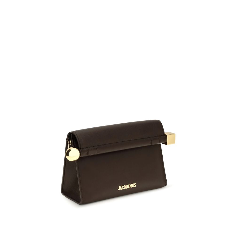 Jacquemus Brown Lambskin Clutch Bag