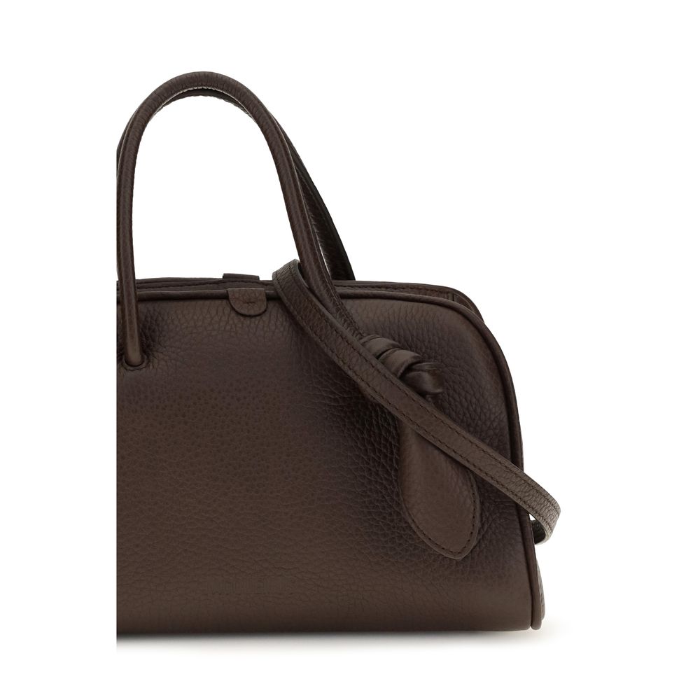 Jacquemus Brown Calf Leather Top Handle Bag
