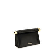 Jacquemus Black Leather Clutch Bag