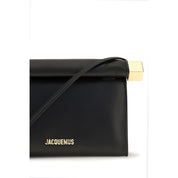 Jacquemus Black Leather Clutch Bag