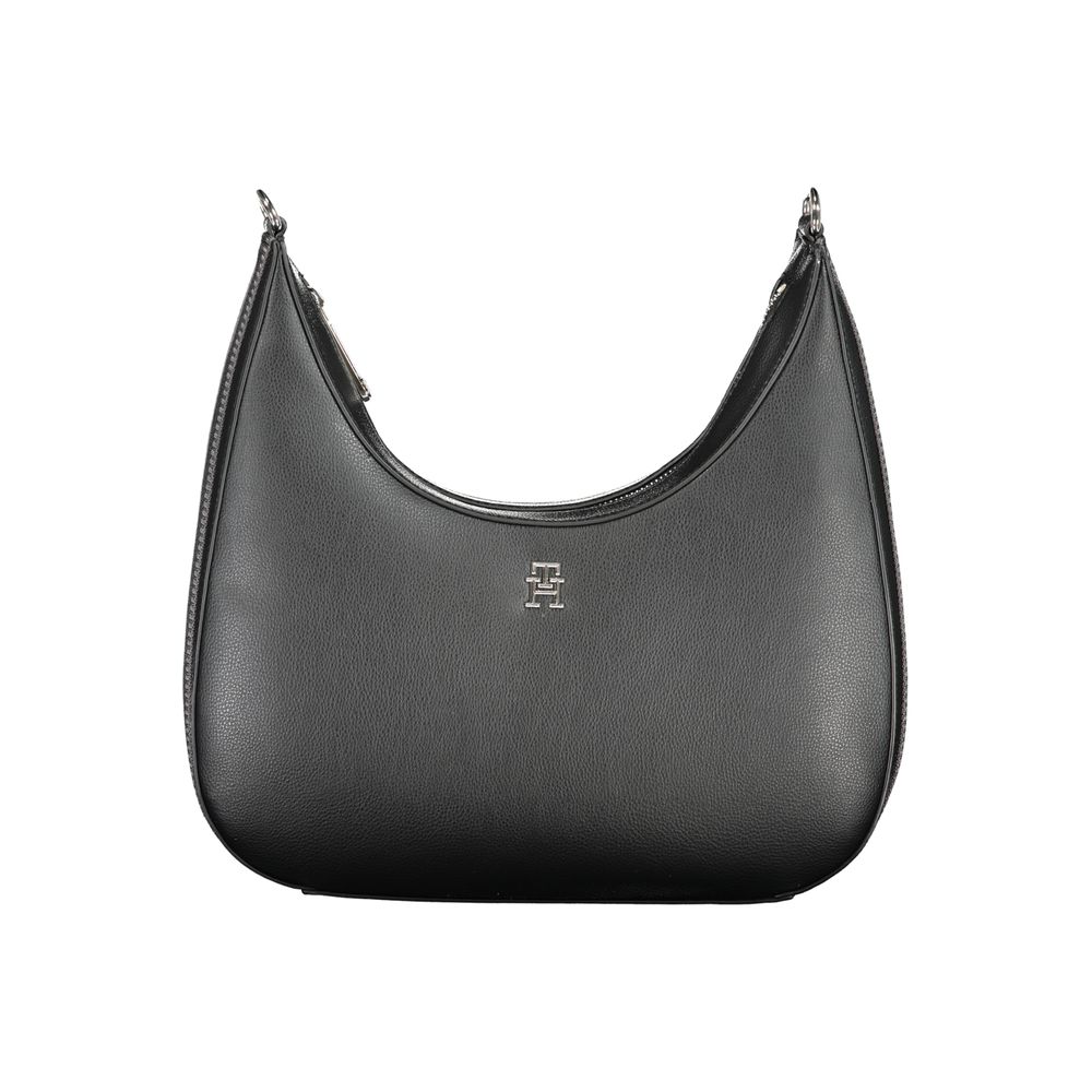 Tommy Hilfiger Black Polyurethane Shoulder Bag