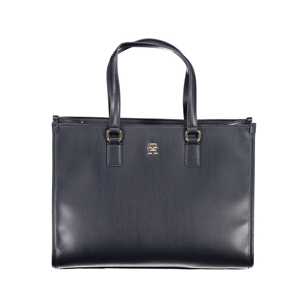 Tommy Hilfiger Blue Polyurethane Shoulder Bag