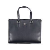 Tommy Hilfiger Blue Polyurethane Shoulder Bag