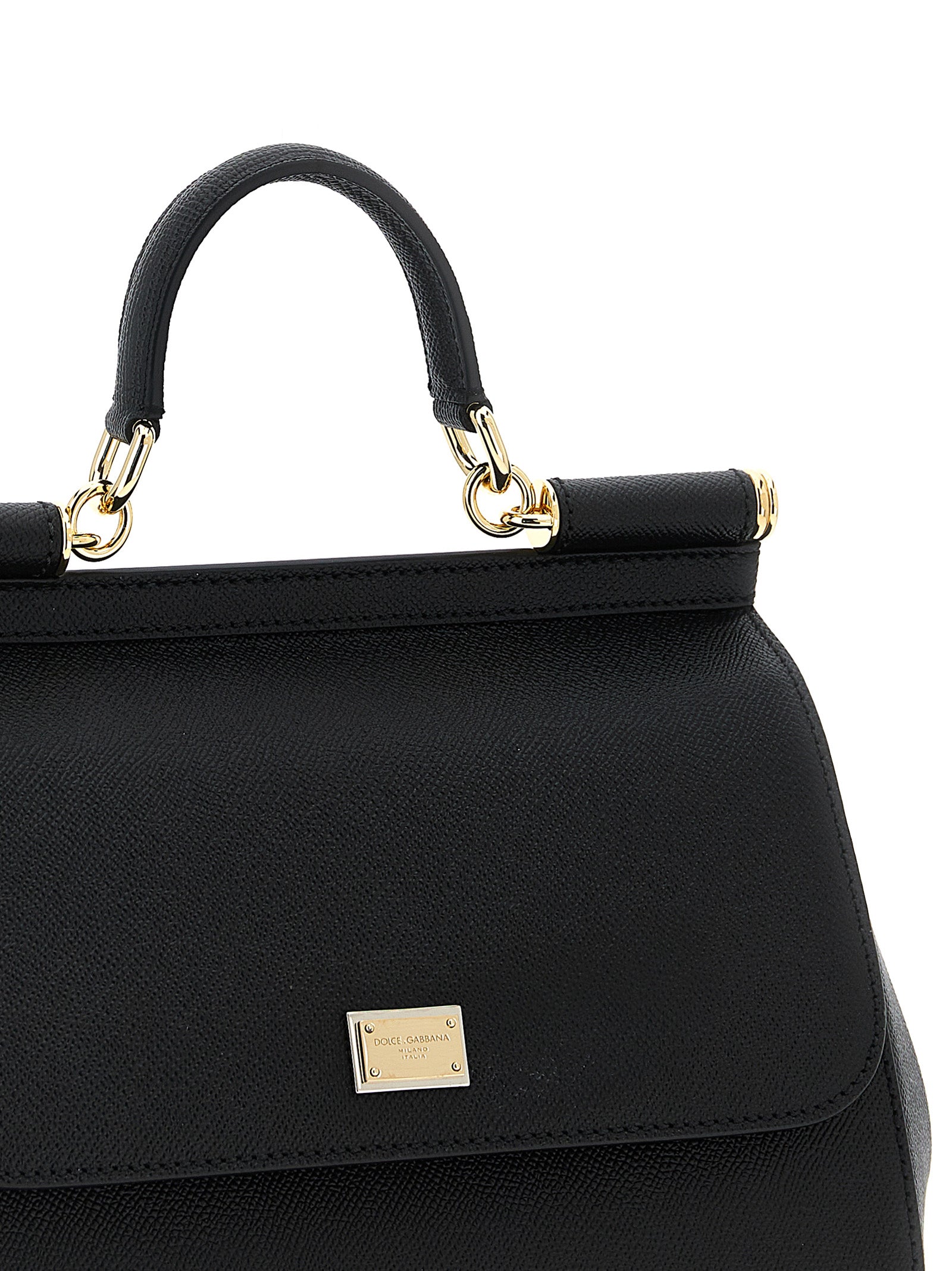 Dolce & Gabbana Black Calfskin Handbag