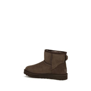 UGG Brown Calf Leather Ankle Boots