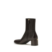 Prada Brown Lambskin Ankle Boots