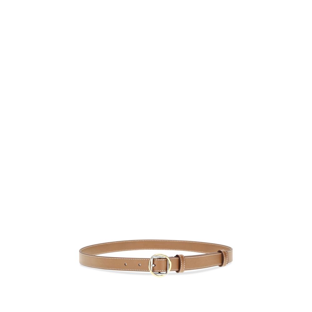 Jacquemus Beige Calf Leather Thin Belt