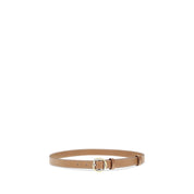 Jacquemus Beige Calf Leather Thin Belt