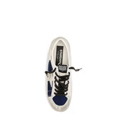Golden Goose Gray Calf Leather Low Top Sneakers