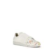 Maison Margiela White Calf Leather Low Top Sneakers
