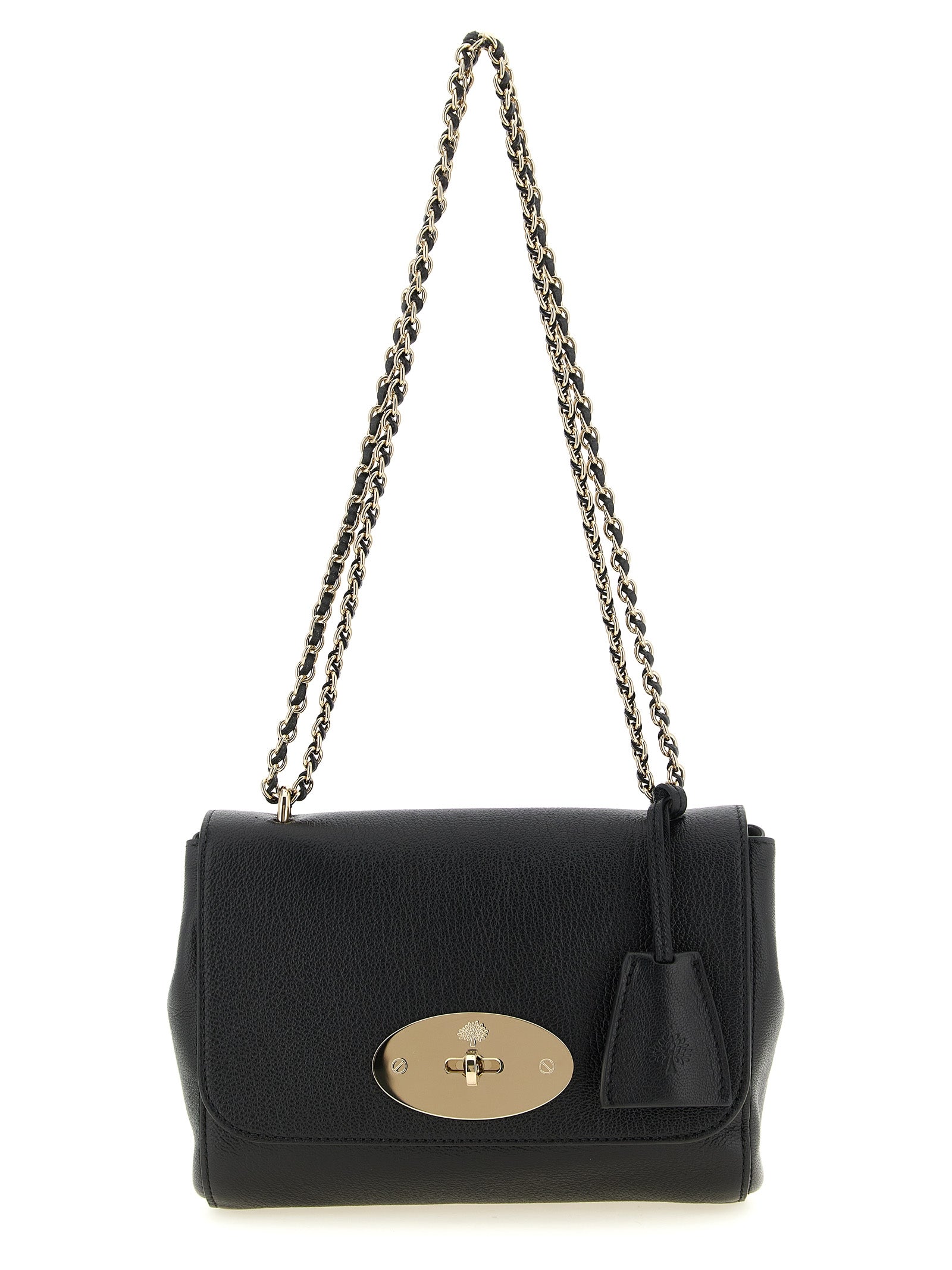 Black Goatskin Crossbody Bag - Mulberry