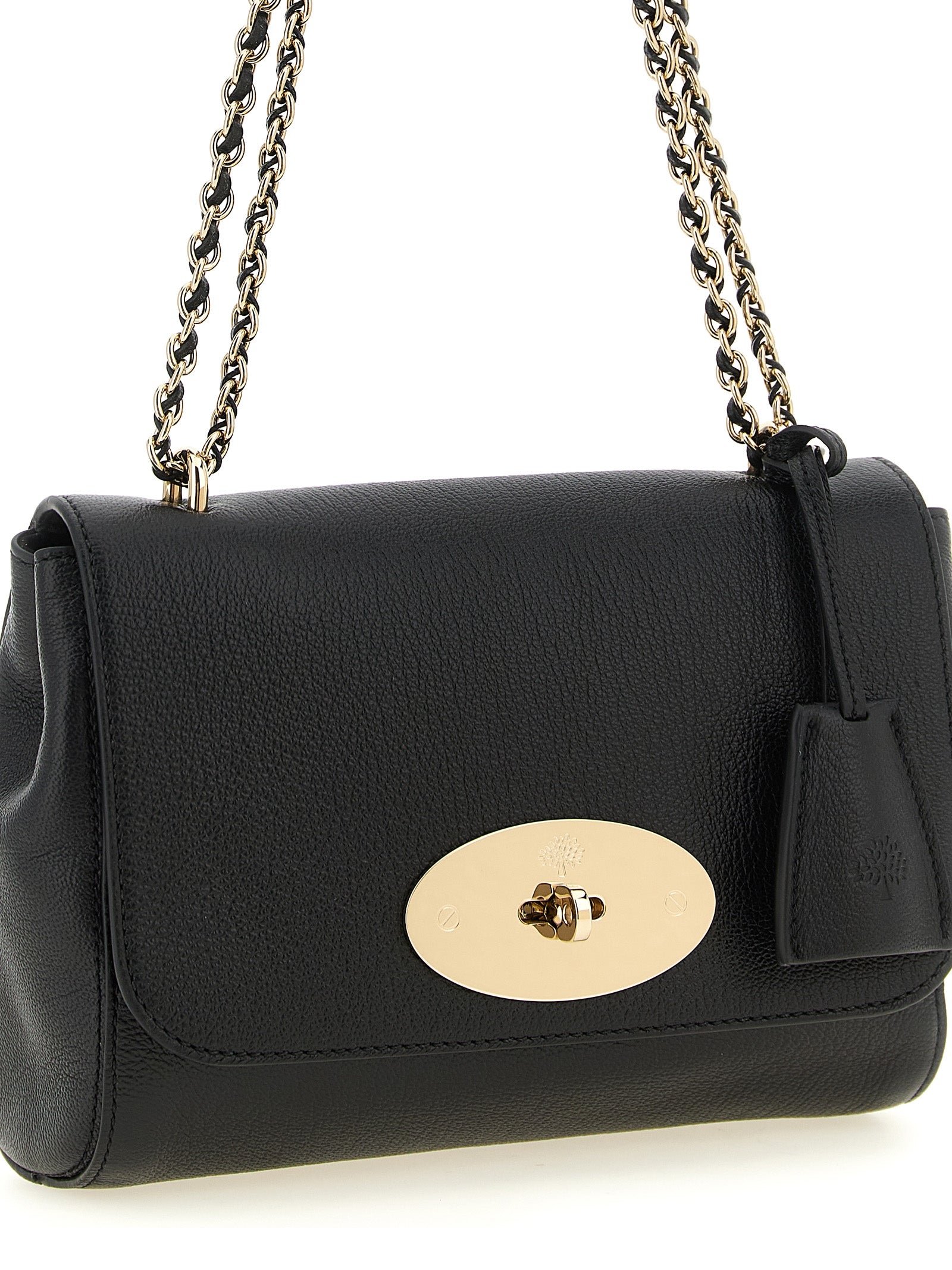 Black Goatskin Crossbody Bag - Mulberry